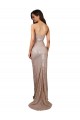 Best High Slit Scoop Neck Long Formal Sequin Bridesmaid Dress / Prom Dress UK