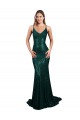 Best Fishtail Shaped V-Neck Open Back Long Formal Sequin Bridesmaid Dress / Prom Dress UK