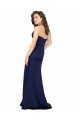 Best Floor Length Wrap Skirt Formal Silky Satin Bridesmaid Dress / Prom Dress UK