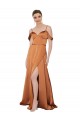 Best Formal Silky Satin Bridesmaid Dress / Prom Dress with Bustier Bodice UK