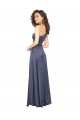 Best Draped Formal Silky Satin Bridesmaid Dress / Prom Dress with Tied Waist UK