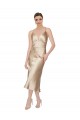 Best Empire Waist Formal Silky Satin Cocktail Midi Bridesmaid Dress / Prom Dress UK
