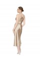 Best Empire Waist Formal Silky Satin Cocktail Midi Bridesmaid Dress / Prom Dress UK