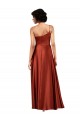 Best Sophisticated One Shoulder Formal Silky Satin Bridesmaid Dress / Prom Dress with Full Skirt UK