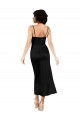 Best Cowl Neck Formal Tea-Length Short Silky Satin Bridesmaid Dress / Cocktail Prom Dress with Skirt Slit UK