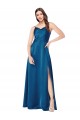 Best Cowl Neck Salky Satin Bridesmaid Dress / Prom Dress UK