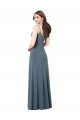 Best Classic Spandex Bridesmaid Dress / Prom Dress with Scoop Neckline UK