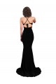 Best Fishtail Shaped V-Neck Open Back Formal Spandex Bridesmaid Dress / Prom Dress UK
