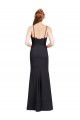 Best Long Chiffon Bridesmaid Dress / Prom Dress with Lace Bodice and Curved V-Neckline UK