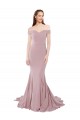 Best Off the Shoulder Mermaid Long Sweep Train Bridesmaid Dress / Prom Dress UK