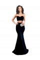 Best Two Piece High Neck Formal Crepe Bridesmaid Dress / Prom Dress UK
