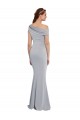 Best Off the Shoulder Asymmetrical Mermaid Formal Crepe Bridesmaid Dress / Prom Dress UK