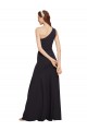 Best Fit and Flare Formal Crepe Bridesmaid Dress / Prom Dress with One Shoulder UK
