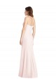 Best Strapless Crepe Trumpet Bridesmaid Dress / Prom Dress with Front Slit UK