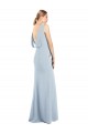 Best Draped Backless Crepe Bridesmaid Dress / Prom Dress with Pockets UK