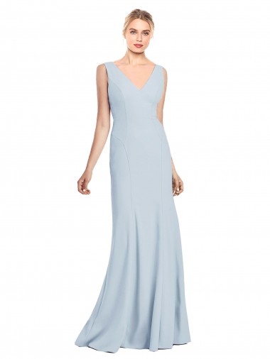 Best Sleeveless Seamed Bodice Trumpet Bridesmaid Dress / Prom Dress UK