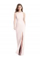 Best Diamond Cutout Back Trumpet Bridesmaid Dress / Prom Dress with Front Slit UK