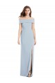 Best Cuffed Off the Shoulder Long Trumpet Bridesmaid Dress / Prom Dress UK