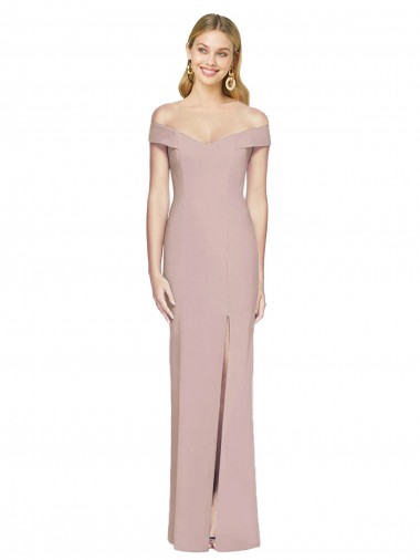 Best Off the Shoulder Criss Cross Back Trumpet Bridesmaid Dress / Prom Dress UK
