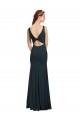 Best Sleeveless Bateau Neckline Crepe Bridesmaid Dress / Prom Dress with Twist Back UK