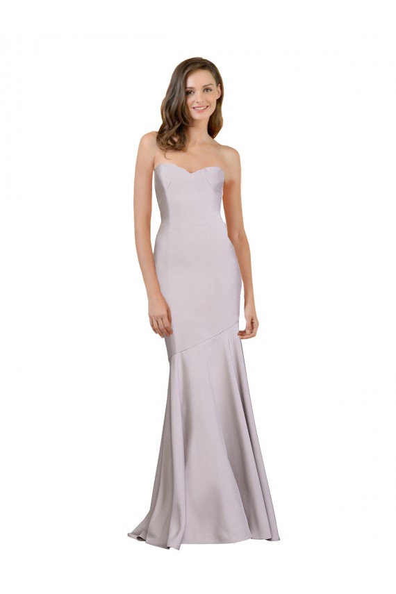 Best Crepe Mermaid Bridesmaid Dress / Prom Dress with Low Back UK