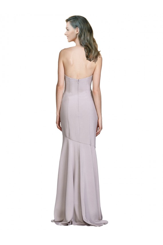 Best Crepe Mermaid Bridesmaid Dress / Prom Dress with Low Back UK