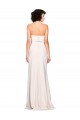 Best Strapless Crepe Fitted Bridesmaid Dress / Prom Dress with Twist Bow UK