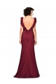 Best Crepe Slip Bridesmaid Dress / Prom Dress with Ruffled Straps UK