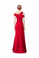 Best Sleeveless Ruched Formal Crepe Mermaid Bridesmaid Dress / Prom Dress with Off The Shoulder Detail UK
