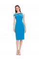Best Sleeveless Formal Crepe Cocktail Dress / Homecoming Dress with Keyhole Off The Shoulder Detailing UK