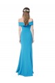 Best Off the Shoulder Formal Crepe Bridesmaid Dress / Prom Dress with Fitted Silhouette UK