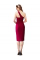 Best One Shoulder Short Formal Crepe Cocktail Length Bridesmaid Dress / Prom Homecoming Dress UK