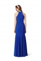 Best Halter V-Neck Long A-Line Formal Crepe Bridesmaid Dress / Prom Dress UK