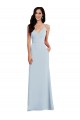 Best V Back Spaghetti Strap Maxi Bridesmaid Dress / Prom Dress with Pockets UK