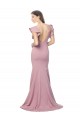 Best Flutter Sleeves Low V-Back High Round Neck Formal Crepe Bridesmaid Dress / Prom Dress UK