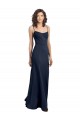 Best Fit and Flare Scoop Neck Long Sleeveless Stretch Formal Crepe Bridesmaid Dress / Prom Dress UK