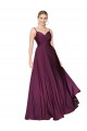 Best High Neck Spaghetti Straps Long V-Back Formal Crepe Bridesmaid Dress / Prom Dress UK