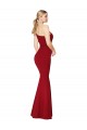 Best One Shoulder Long High Neck Sleeveless Mermaid Formal Crepe Bridesmaid Dress / Prom Dress UK