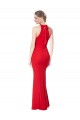Best Halter Neck Keyhole Back Sleeveless Formal Crepe Maxi Bridesmaid Dress / Prom Dress UK