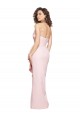 Best Strapless Long Full Length Ruffles Low Back Formal Crepe Bridesmaid Dress / Prom Dress UK