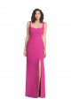 Best Wide Strap Notch Empire Waist Bridesaid Dress with Front Slit UK