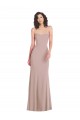Best Strapless Princess Line Formal Crepe Mermaid Bridesmaid Dress / Prom Dress UK