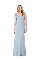 Best V-Back Bow Shoulder Trumpet Bridesmaid Dress / Prom Dress UK