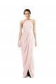 Best Halter Draped Tulip Skirt Maxi Bridesmaid Dress / Prom Dress UK