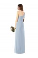 Best One Shoulder Crepe Trumpet Bridesmaid Dress / Prom Dress with Front Slit UK