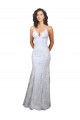 Best V-Neckline Backless Floral Patterned Sequin Formal Bridesmaid Dress / Prom Dress UK