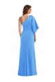 Best One Shoulder Bell Sleeves Trumpet Bridesmaid Dress / Prom Dress UK