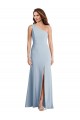 Best Bold One Shoulder Trumpet Maxi Formal Crepe Bridesmaid Dress / Prom Dress UK