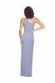 Best Floor Length One Shoulder Formal Crepe Bridesmaid Dress / Prom Dress with Pencil Skirt and Side Split UK