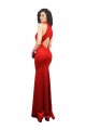 Best Halter Neck keyhole Front Back Long Formal Stretch Satin Bridesmaid Dress / Prom Dress UK
